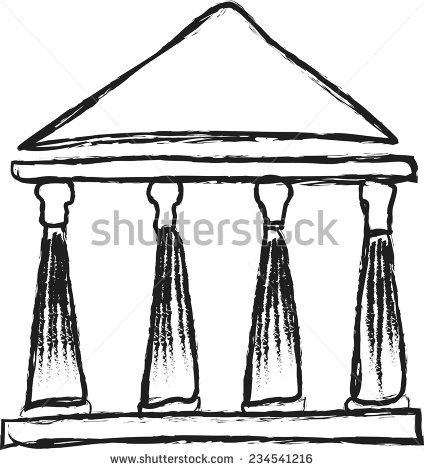 424x470 Ionic Columns Clipart