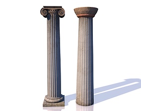 284x223 Column Models Cgtrader