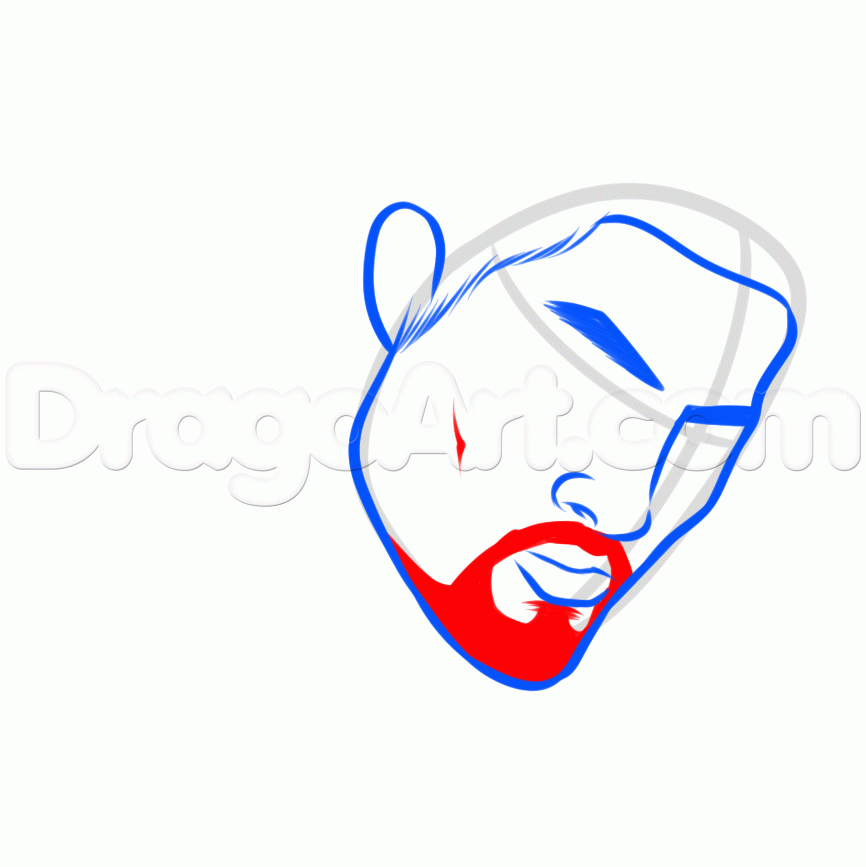 866x867 Draw Roman Reigns, Step