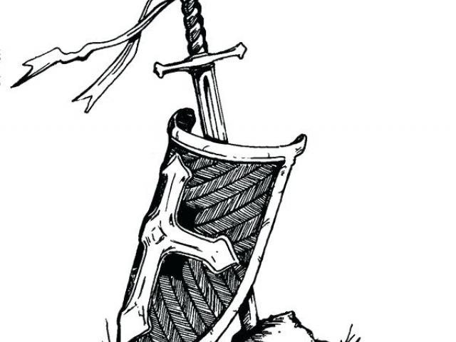 640x480 Free Drawn Shield, Download Free Clip Art