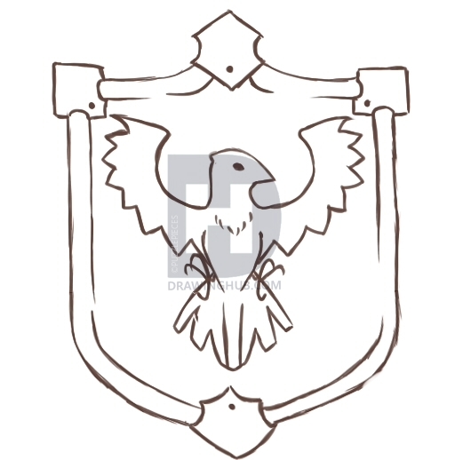 512x518 How To Draw Shields, Step