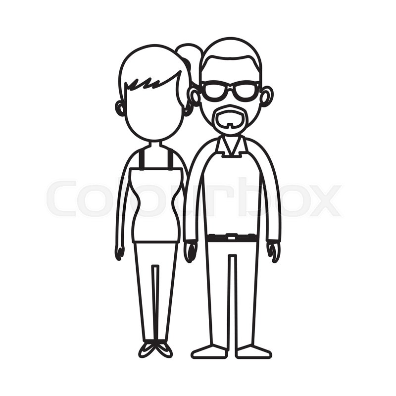 800x800 Couple Romantic Lovely Holding Hands Stock Vector Colourbox