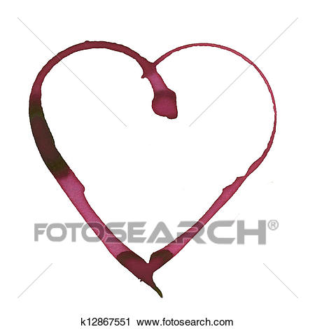 450x470 Clip Art Of Romantic Wine Stain