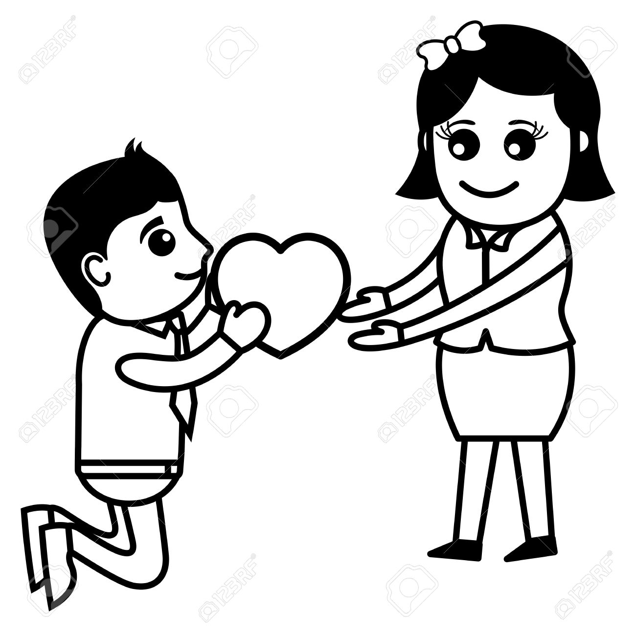 1300x1293 Cartoon Drawings Of People In Love Valentines Day Cartoon Romantic