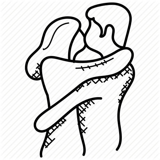 512x512 Couple, Hugging, Kissing, Love, Romantic Icon