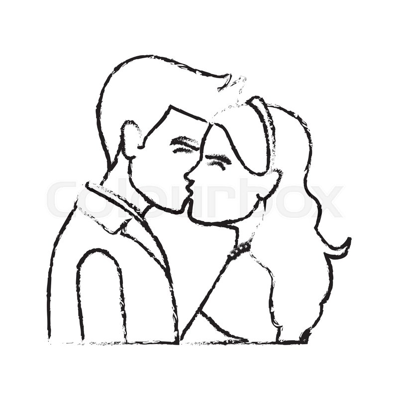 800x800 Romantic Couple Wedding Woman And Man Stock Vector Colourbox