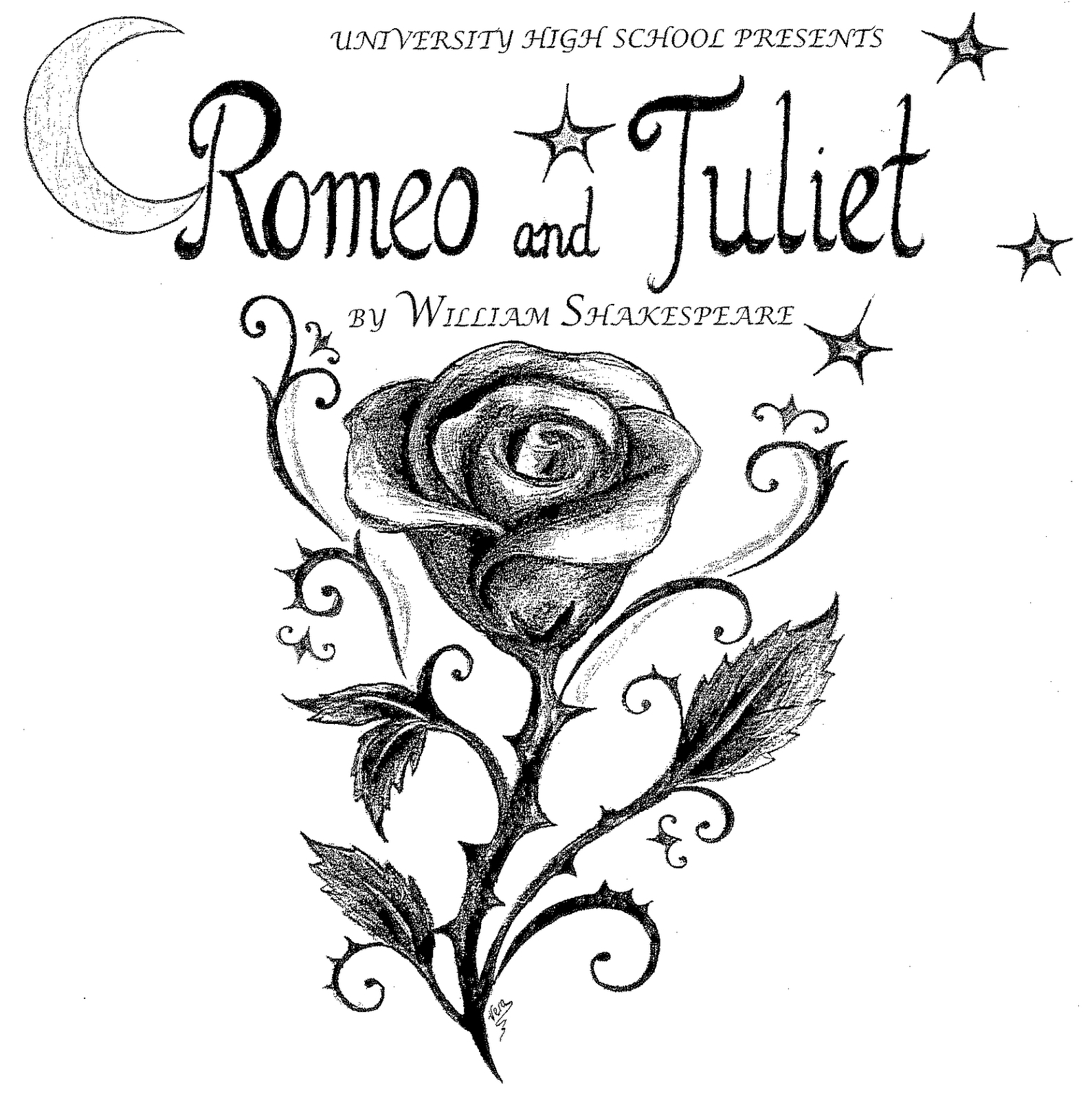 1589x1600 Drawing Romeo And Juliet