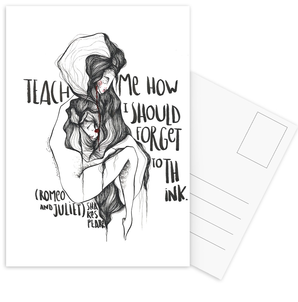 981x997 Romeo And Juliet As Postcard Set