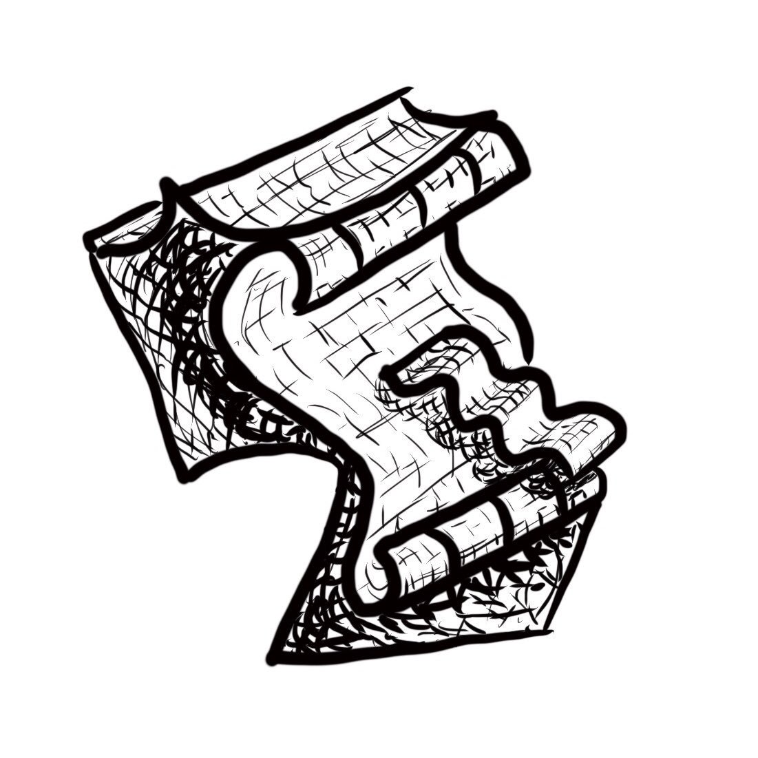 1101x1101 inktober day prompt letter here's a quick sketch