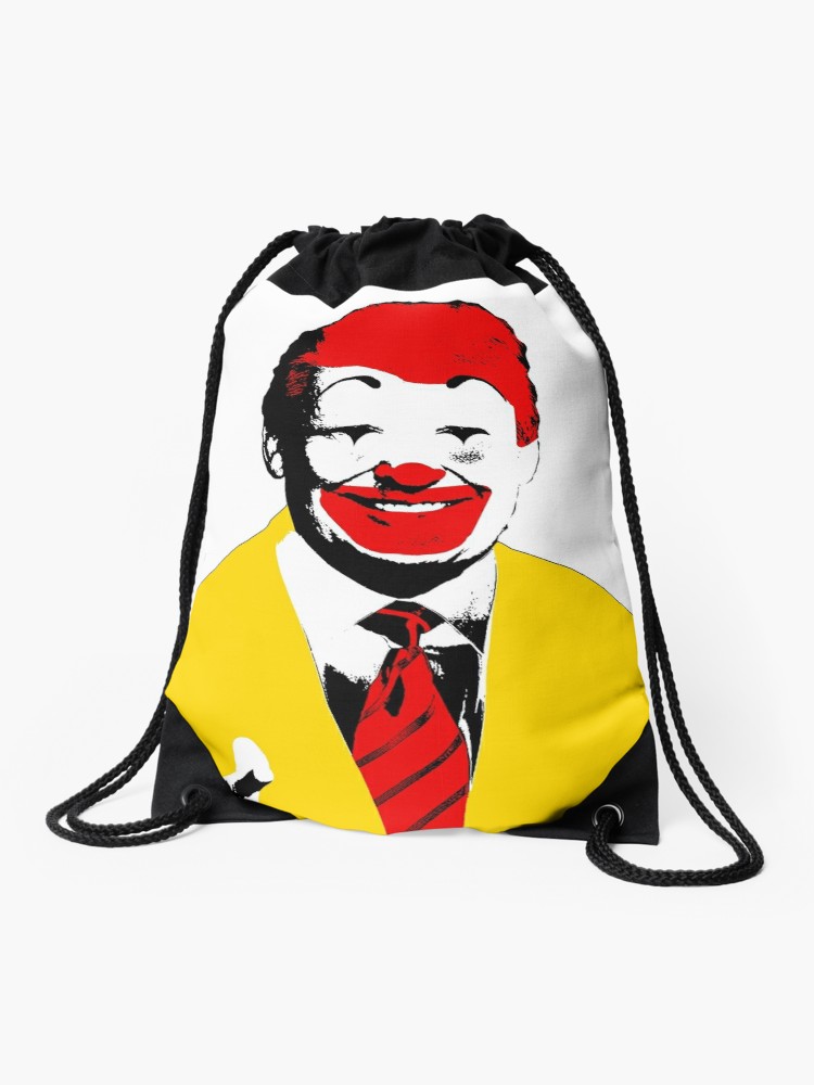 750x1000 Ronald Mcdonald Trump Drawstring Bag