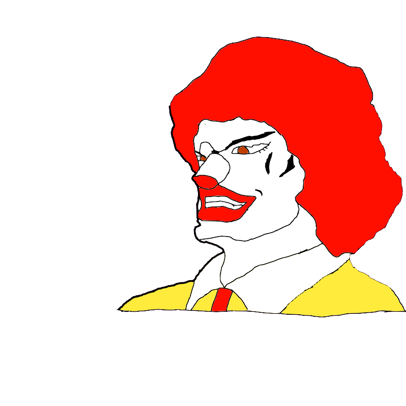 Ronald Mcdonald Drawing | Free download on ClipArtMag