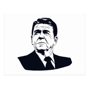 307x307 Portrait Of Ronald Reagan Postcards Zazzle