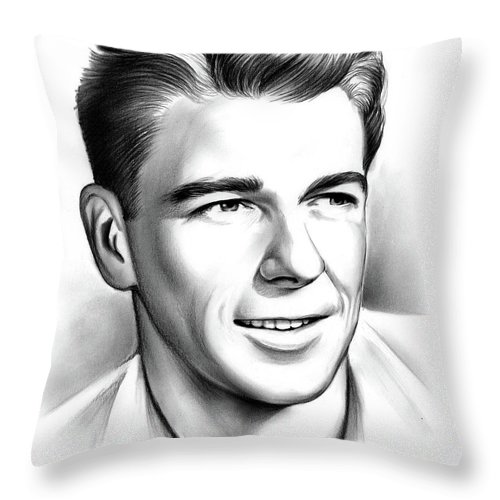 500x500 Young Reagan Throw Pillow For Sale