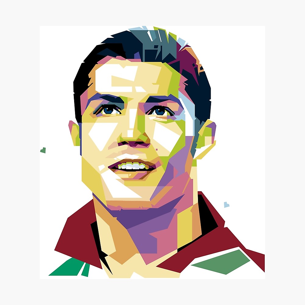 1000x1000 Cristiano Ronaldo Pop Art Photographic Print