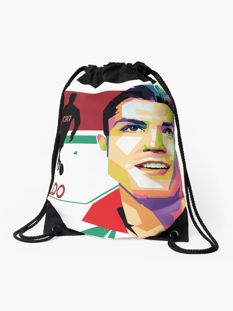 750x1000 Cristiano Ronaldo The Legend Of Portugal Drawstring Bag