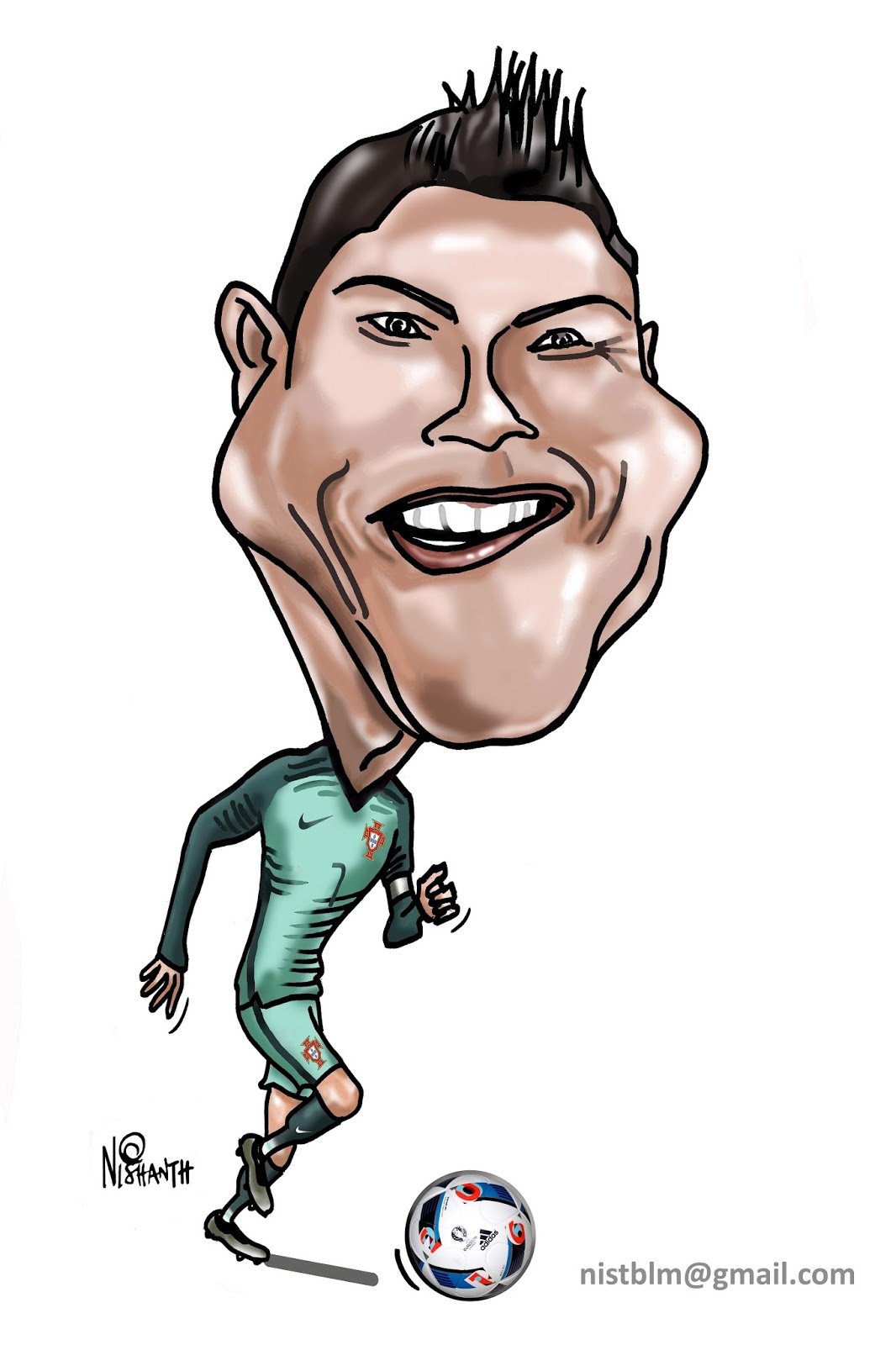 1066x1600 Caricature Cristiano Ronaldo D'images La Joueur