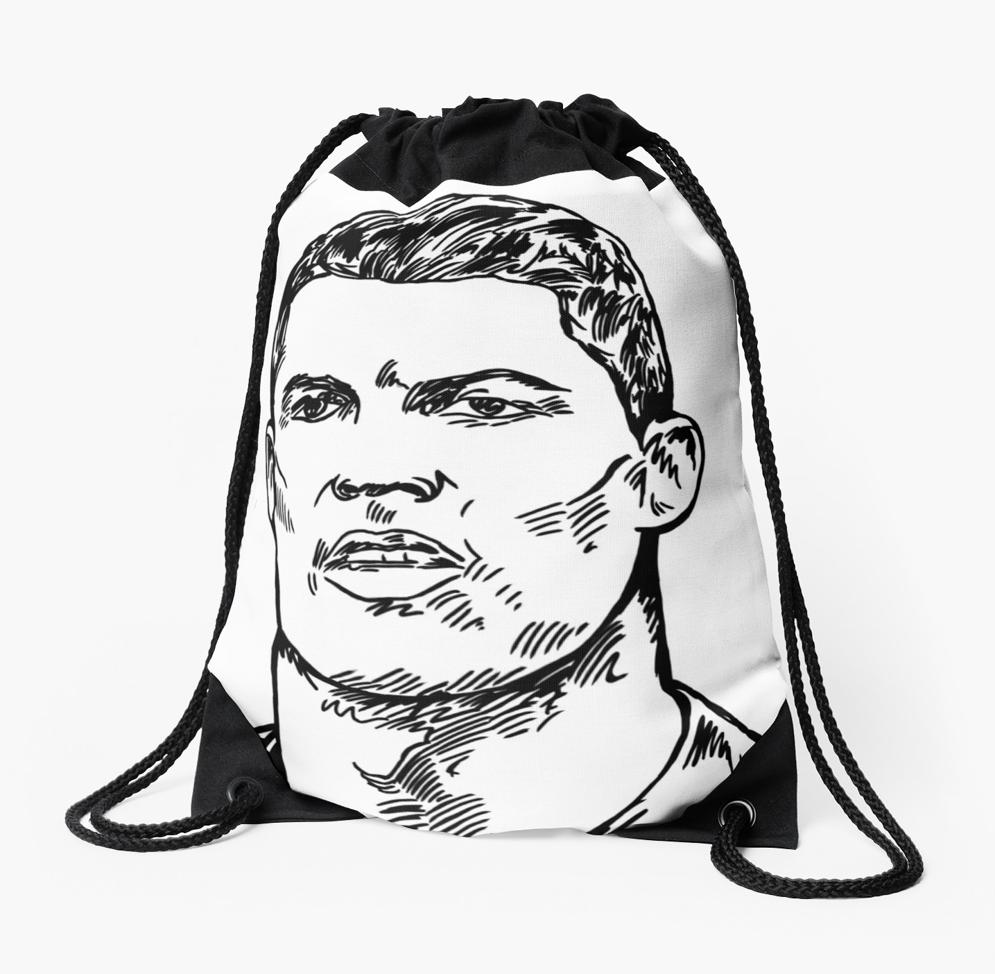 1435x1404 Cristiano Ronaldo Drawstring Bag