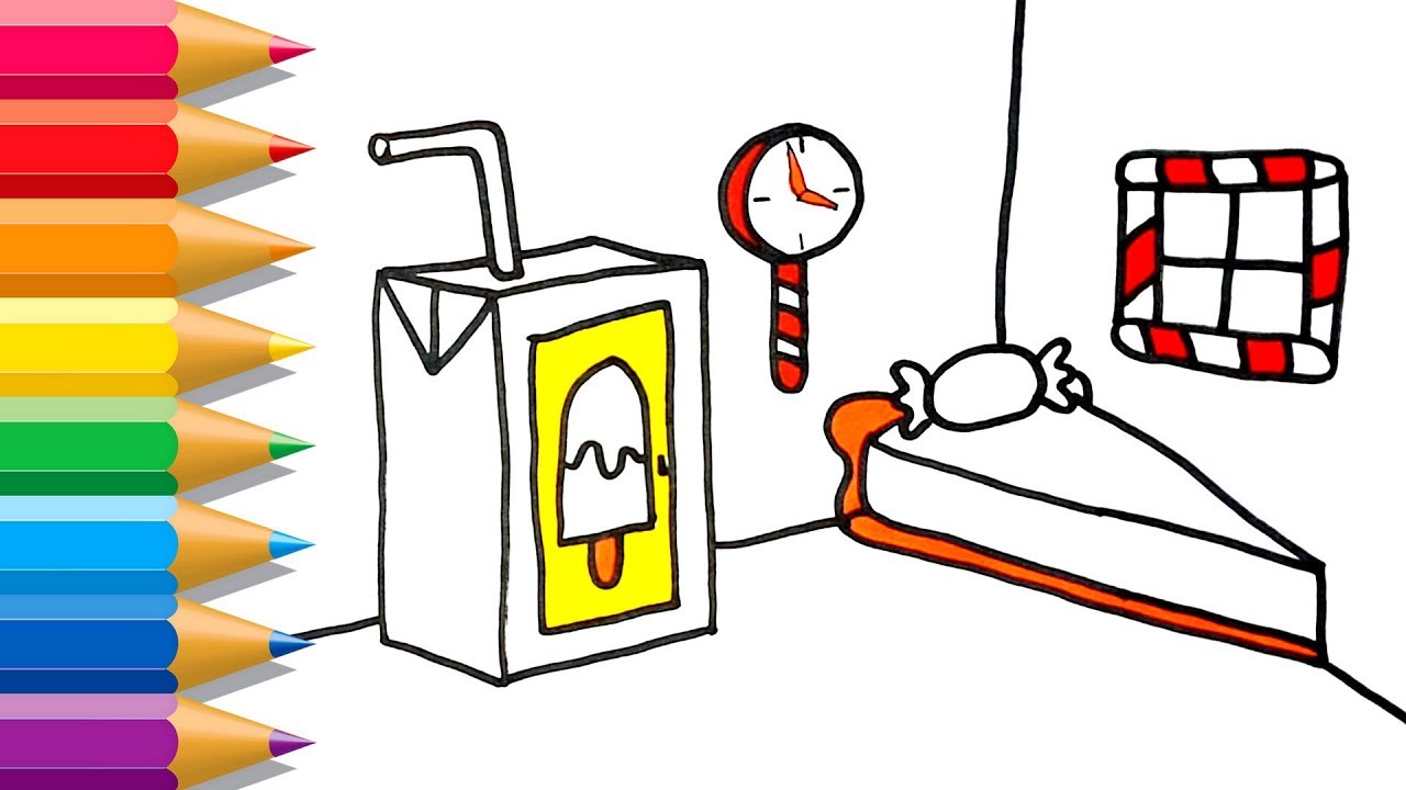 1280x720 Coloring Candy Room Painting For Toddlers And Drawing For Kids