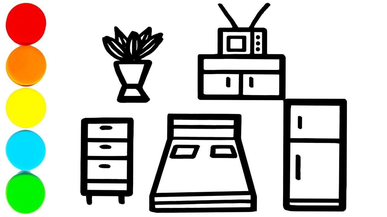 1280x720 living room coloring room drawing and coloring