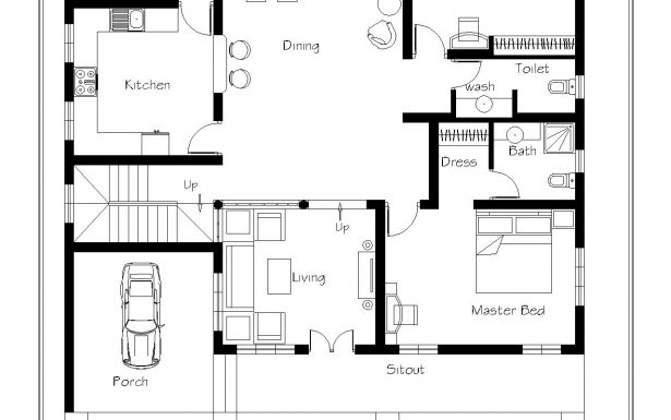 615x385 Plan Dwg For Living Plans And Drawing Interior Lesson Styles