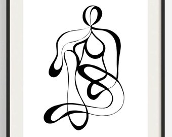 340x270 Items Similar To Simple Line Drawing Botanical Drawing Dorm