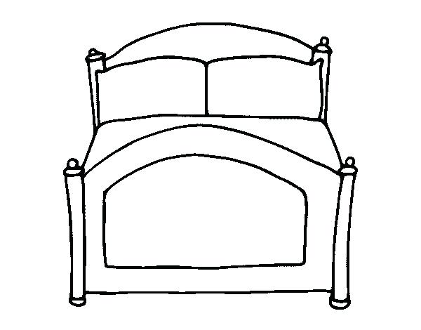 600x470 drawing of bed bedroom perspective drawing a one point perspective
