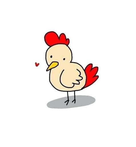477x512 Chicken Drawing Art Little Chicken Cartoon Drawing