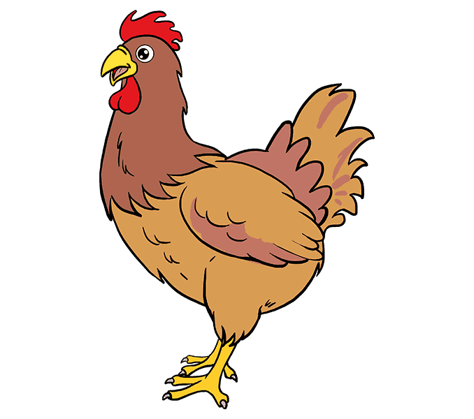 678x600 Collection Of Free Rooster Drawing Cartoon Download On Ui Ex
