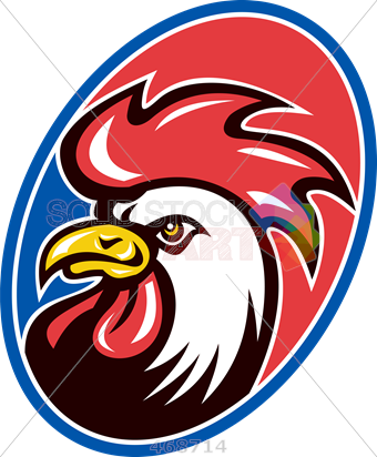 340x412 Stock Illustration Of Old Fashioned Cartoon Drawing Of Rooster