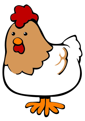 300x425 Transparent Rooster Cute Cartoon Transparent Png Clipart Free
