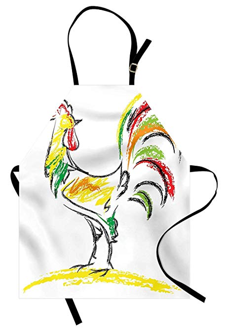 458x679 Gallos Apron Rooster Chicken Tail Farm Animal Oil