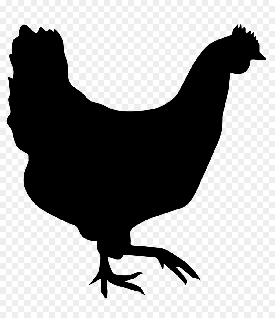 900x1040 Rooster, Silhouette, Drawing, Transparent Png Image Clipart Free