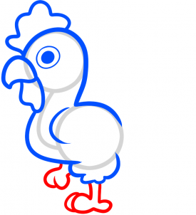 275x302 How To Draw How To Draw A Rooster For Kids