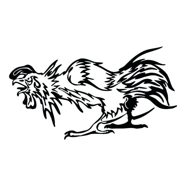 640x640 Rooster Decals Fighting Game Furniture