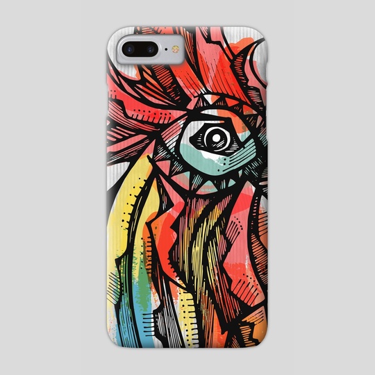 540x540 Rooster Head Ink Drawing, A Phone Case