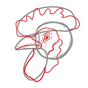 300x300 Draw A Chicken Roosters And Hens Chicken Art, Rooster Painting