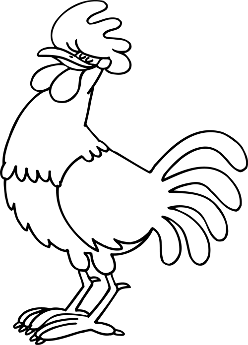 500x696 Rooster
