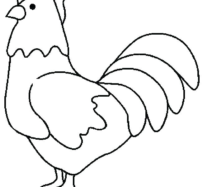 652x600 Rooster Coloring Pages