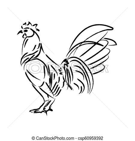 450x470 Outline Draw Chicken Cute Draw Outline Chicken Vector