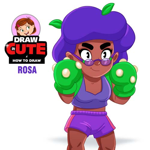 500x500 How To Draw Rosa Super Easy Brawl Stars Drawing Tutorial