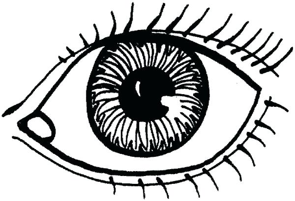 600x410 Eye Coloring Sheet Drawing Lovely Eyes Coloring