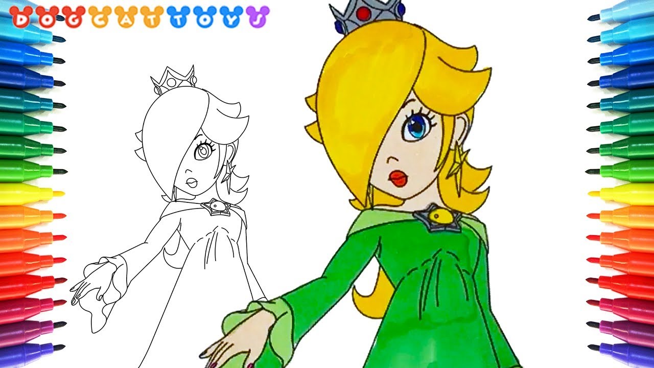 1280x720 How To Draw Super Mario Galaxy, Rosalina