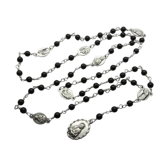 570x570 Seven Sorrows Devotional Rosary Beads Hand Wire Wrapped Etsy