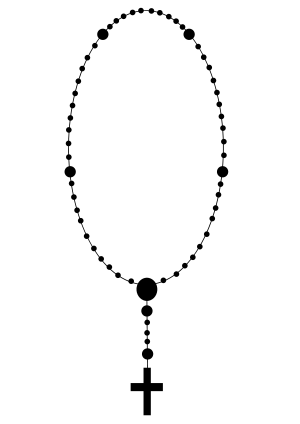 300x424 Collection Of Free Rosary Drawing Rossary Download On Ui Ex