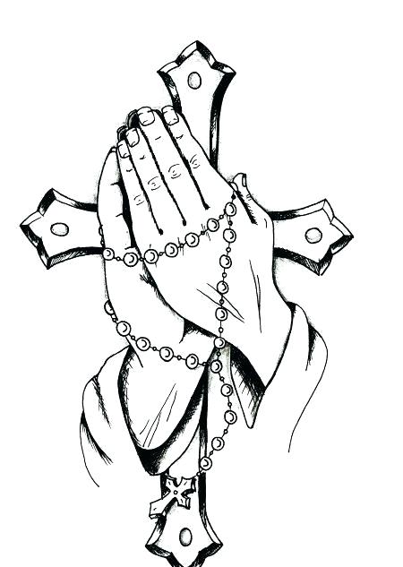 450x633 Praying Hands Outline Praying Hands Hand Drawing Outline Left