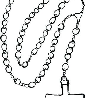 287x329 Rosary Beads Coloring