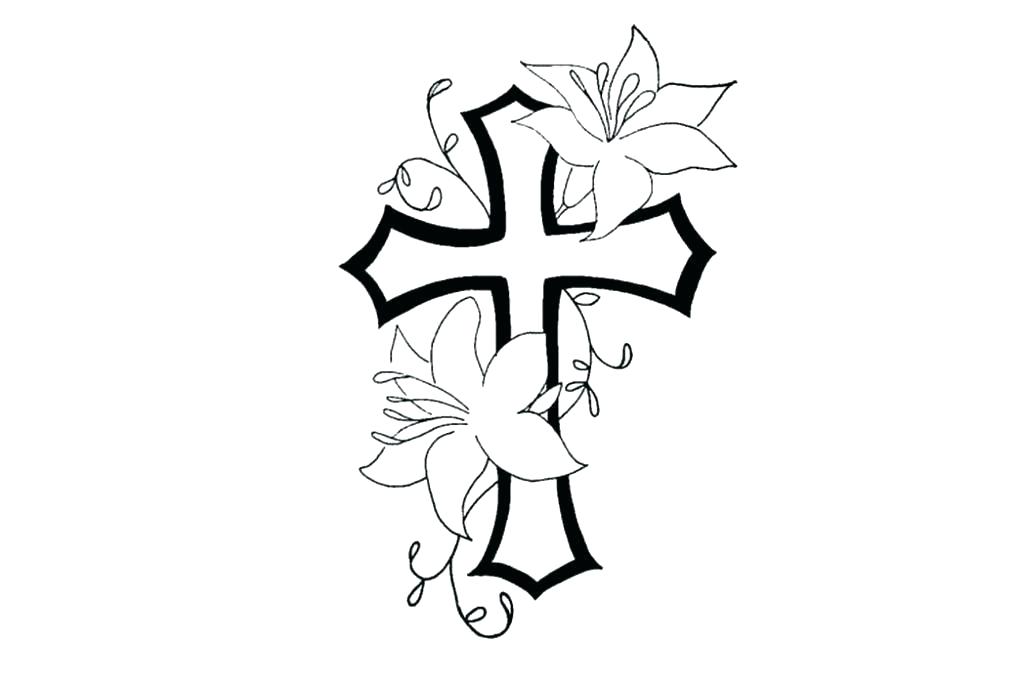Rose And Cross Drawings | Free download on ClipArtMag