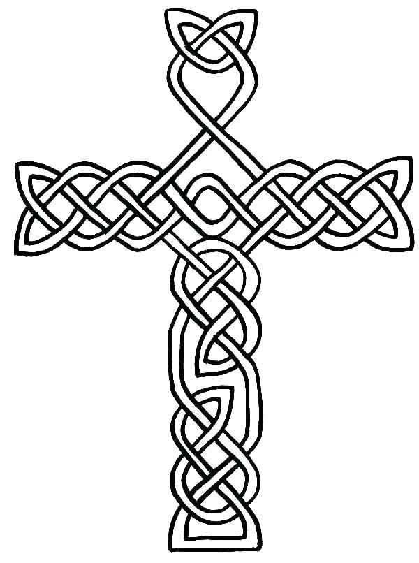 Cross With Roses Coloring Pages Coloring Pages