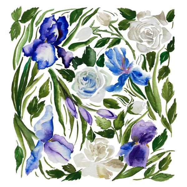 600x600 Botanical Rosary Art Rose Harrington