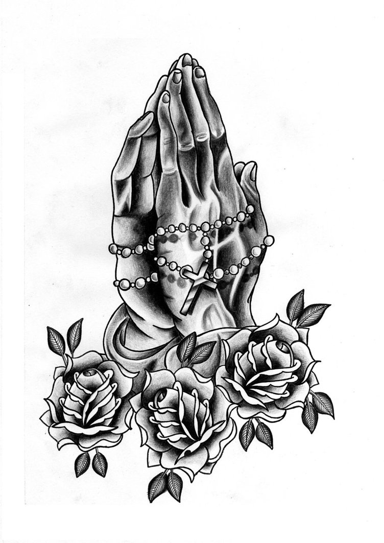 752x1063 Rosary Drawing Rose For Free Download